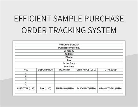 Image result for Purchase Order Tracking Template