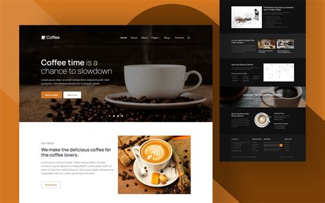 Cold Brew Coffee Website Template に対する画像結果