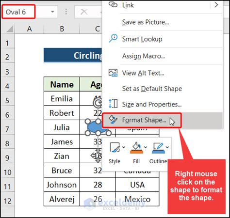 Image result for How to Circle in Excel