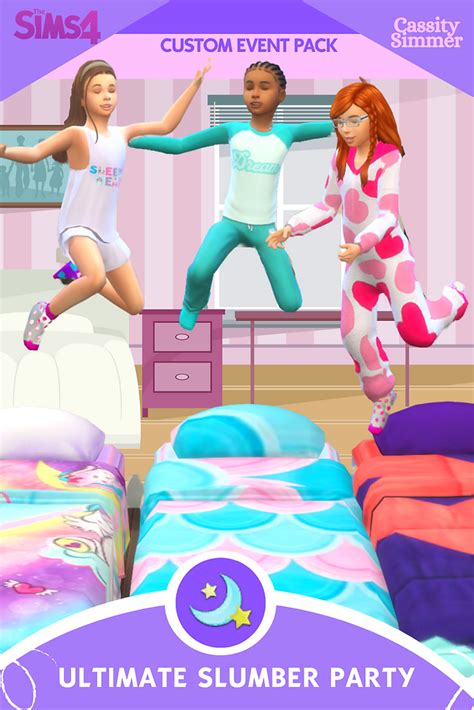 Afbeeldingsresultaten voor Sims 4 Sleep Over Event