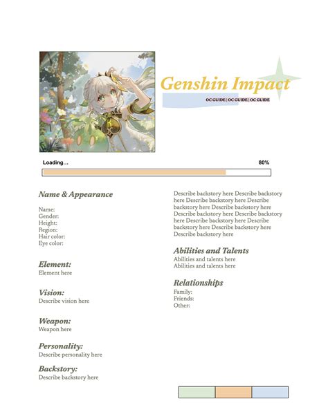 Lore Google Doc Template に対する画像結果