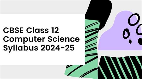 Toradh íomhá ar Class 12 Computer Science Syllabus