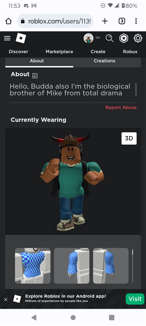 Afbeeldingsresultaten voor Mike Roblox Avatar