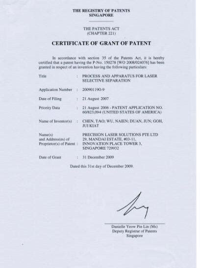 Bildergebnis für Laser Patented