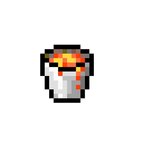 Image result for Minecraft Lava Bucket Transparent