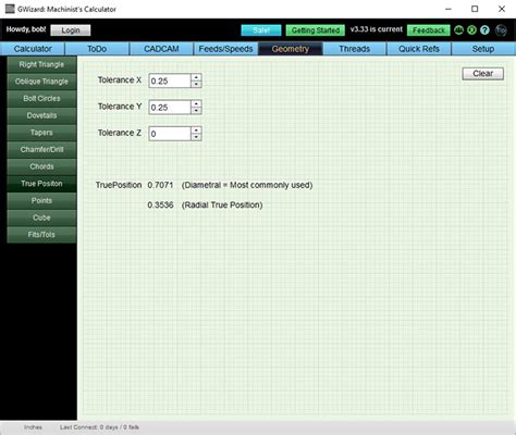 True Position Equation に対する画像結果