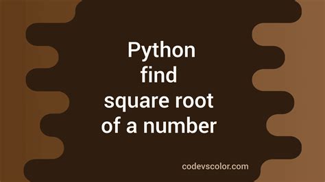 Python Program for Square Root に対する画像結果