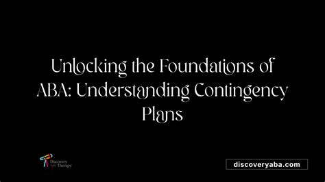 Contingency ABA Definition के लिए छवि परिणाम