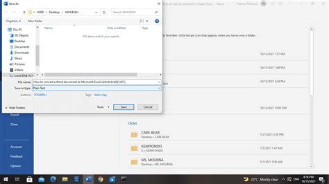 Easy Way to Convert Word File to Excel に対する画像結果