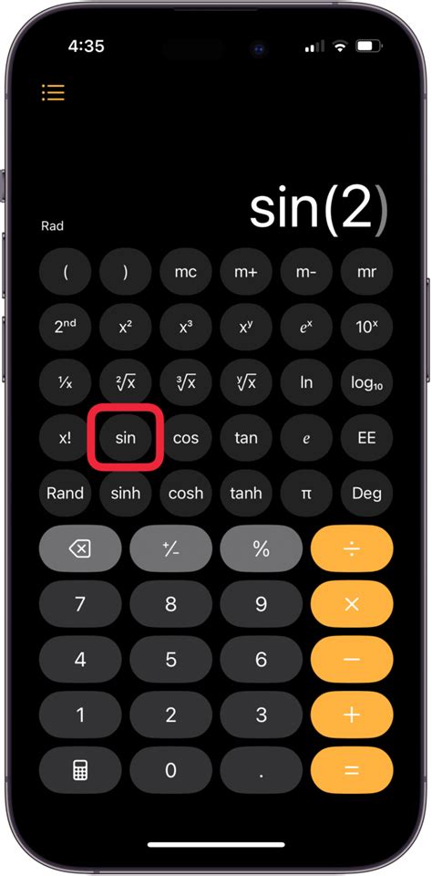 Image result for Inverse Tan On iPhone Calculator