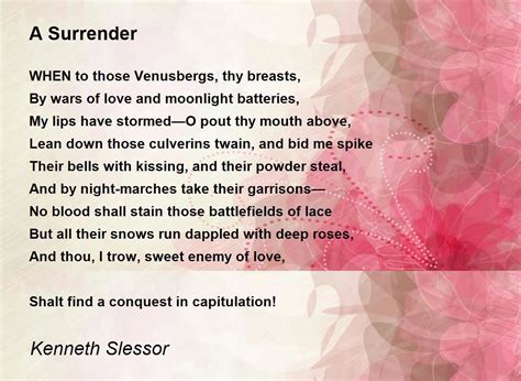 Afbeeldingsresultaten voor Surrender Poem