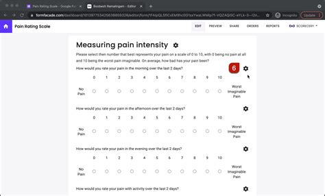 Image result for Linear Scale in Google Forms