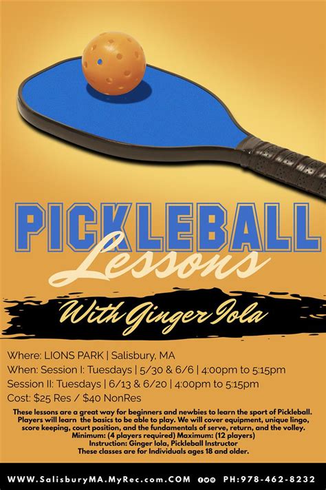 Image result for Pickleball Lessons