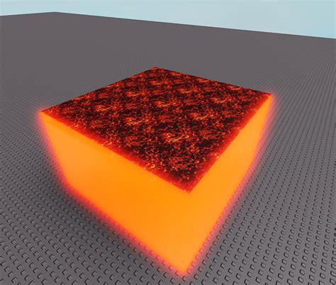 Toradh íomhá ar How to Make Water Look Like Lava in Roblox Studio