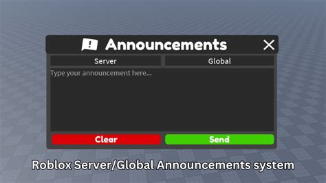 Afbeeldingsresultaten voor Announcement Script Roblox GUI