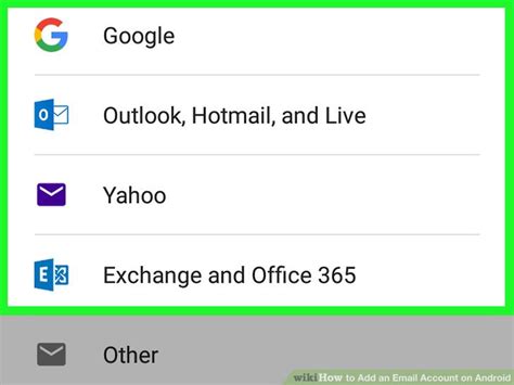 Image result for Android Add Email