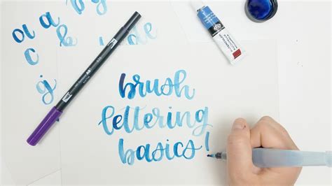 Toradh íomhá ar Brush Lettering Samples