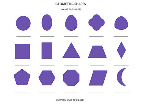 Image result for Geometric Shapes Worksheets