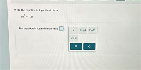 Image result for Equation in Logarithmic Form