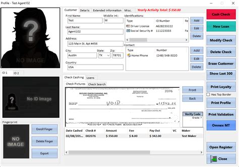 Toradh íomhá ar Check Cashing Software