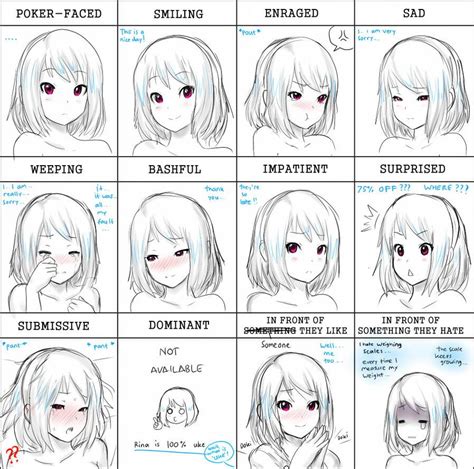 Afbeeldingsresultaten voor Anime Face Expressions