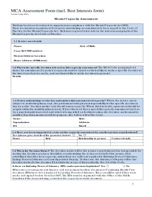 Image result for UK MCA Risk Assessment Form PDF