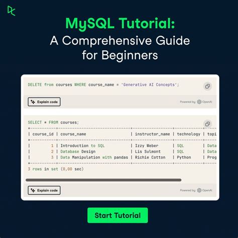 Beginner MySQL-க்கான படிம முடிவு
