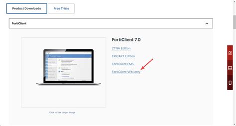 Afbeeldingsresultaten voor FortiClient VPN Only Download