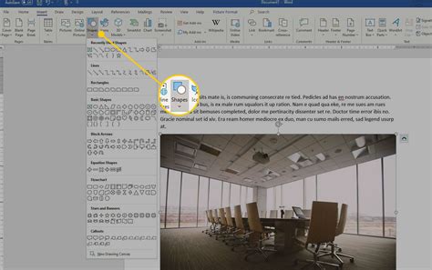 Toradh íomhá ar Insert Lines in Word