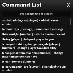 Private Server Commands Game Pass に対する画像結果