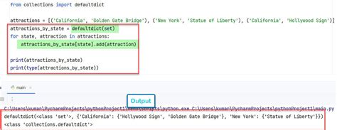 Set and Dictionary in Python に対する画像結果