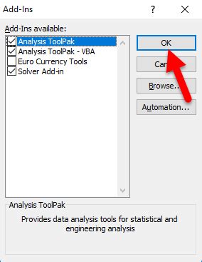 Toradh íomhá ar Data Analysis Tool Excel