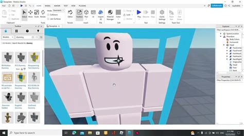 Image result for How to Use the Plug in Roblox Studios On Put It On a Dummy