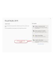 Toradh íomhá ar Visual Studio Recent Project