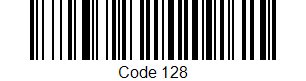 Image result for Code 128 Barcode with Spaces
