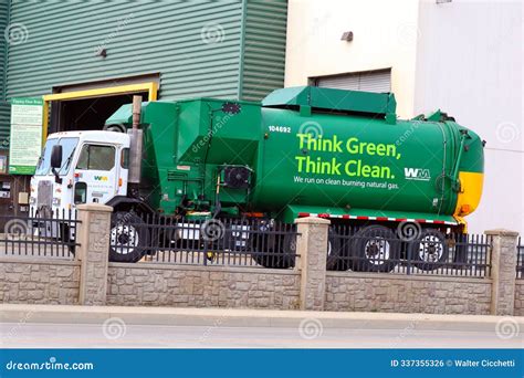 WM Waste Management Trash Collection Truck. WM is a Waste Management ...