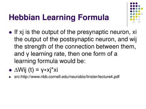 Hebbian Learning Rule に対する画像結果
