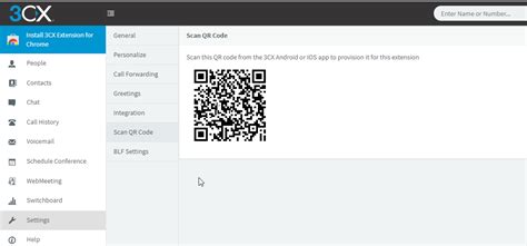 Toradh íomhá ar 3CX QR Code