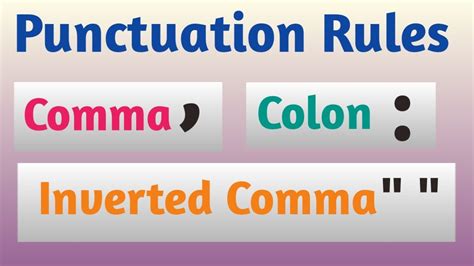 Punctuation marks in English |All punctuation rules with examples ...
