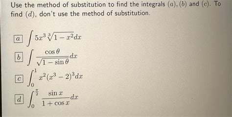 Method of Substitution Integrals के लिए छवि परिणाम
