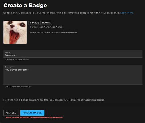 Image result for How to Create a Badge in Roblox 2021