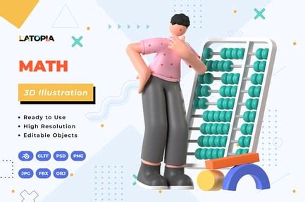 Image result for 3D Illustration PNG Math