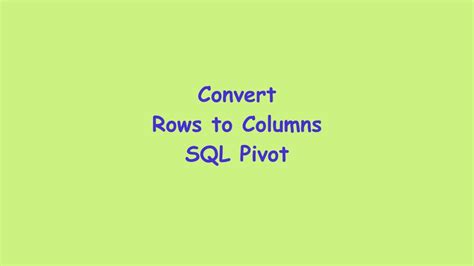 Image result for How to Convert Mutirows into Column in Pivot