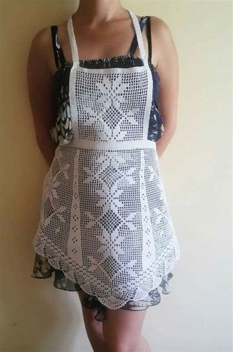 Afbeeldingsresultaten voor Filet Crochet Apron