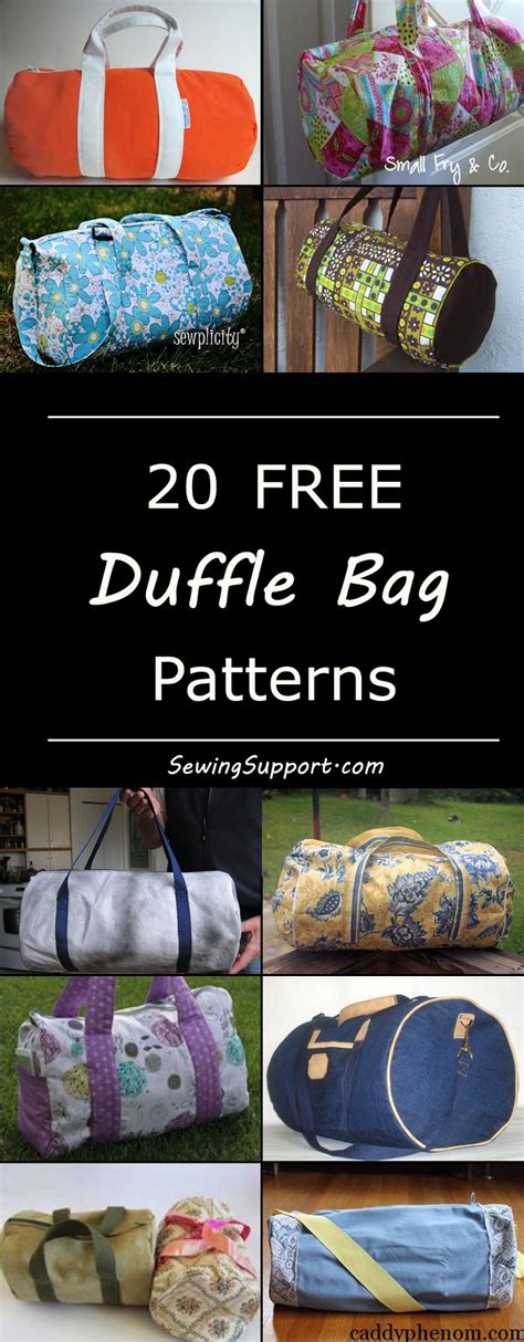 Toradh íomhá ar Leather Duffle Bag Pattern