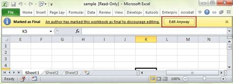 How to Edit a Read-Only Excel File에 대한 이미지 결과