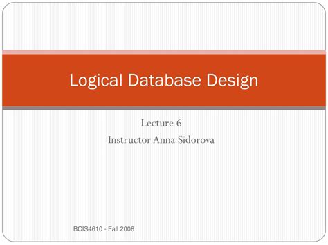 Logical Database Design PPT に対する画像結果