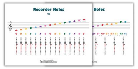 Image result for Recorder Notes's