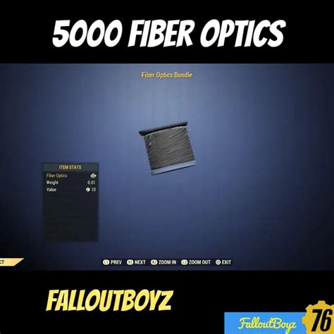 Toradh íomhá ar Fallout 76 Fiber Optics