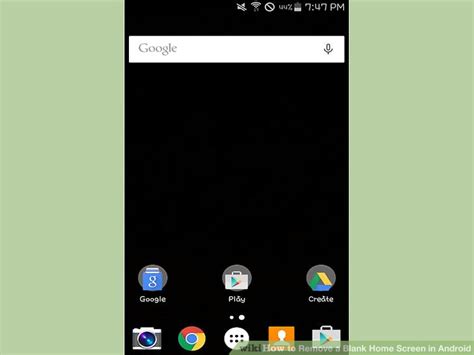 Image result for Android Screen Homepage Empty
